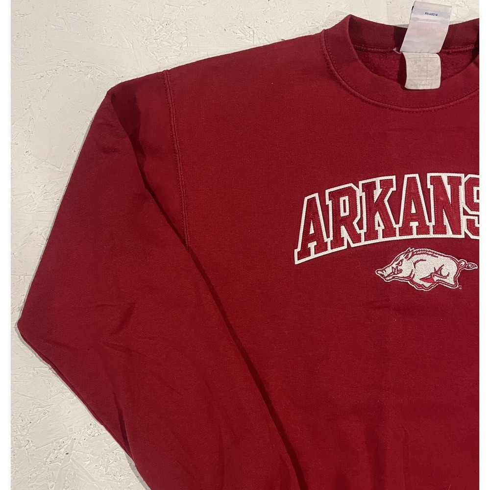 Vintage Champion‎ Arkansas Razorbacks Embroidered Crewneck Sweatshirt Youth XL - Picture 4 of 11